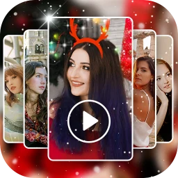 أيقونة صانع صور فيديو مع موسيقى